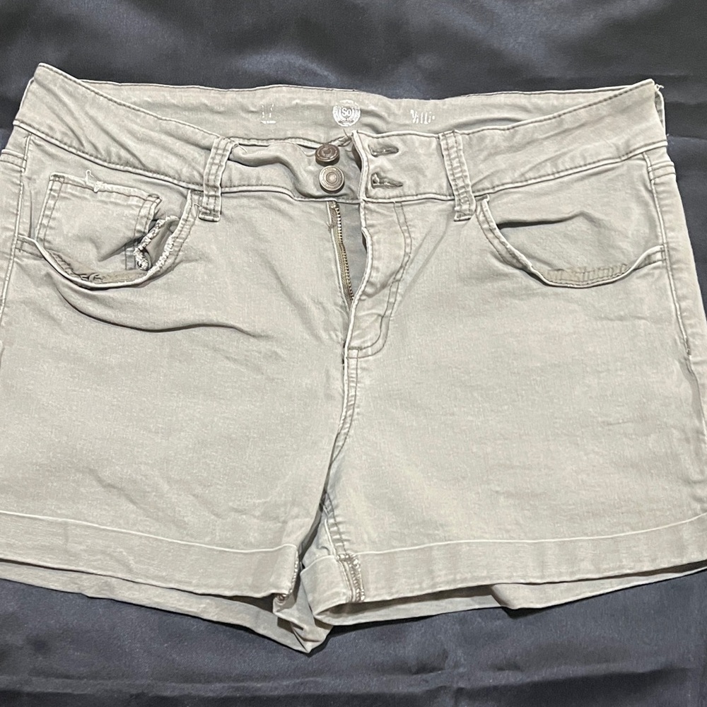 SO Light Gray Women's Jean Shorts